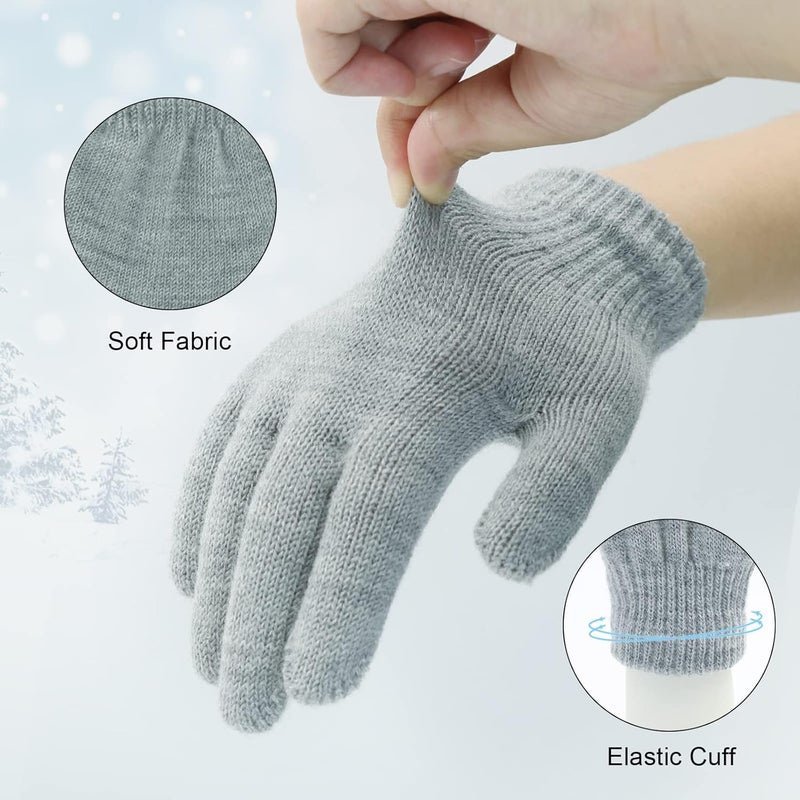 POXIMI Store Baby Warm Earmuffs Kid Magic Gloves Girl Soft Plush Ear Muffs Toddler Knit Mittens for Boy Winter Ear Warmer Set - Image 4
